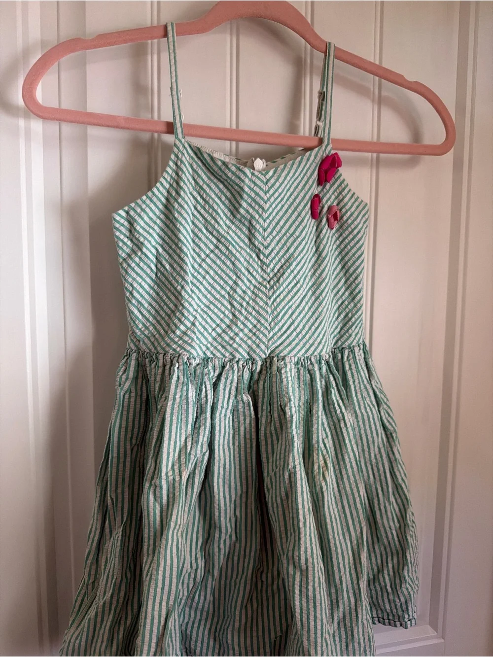 Gymboree Mint Green and Sundress Flower Accents 7